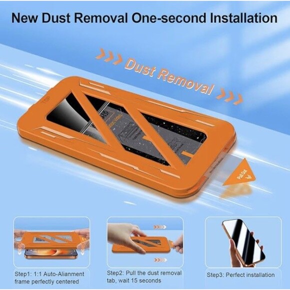 iPhone 17 Pro Max 6.9 Inch New 3 Pack Screen Protector Transparent - Picture 4 of 4